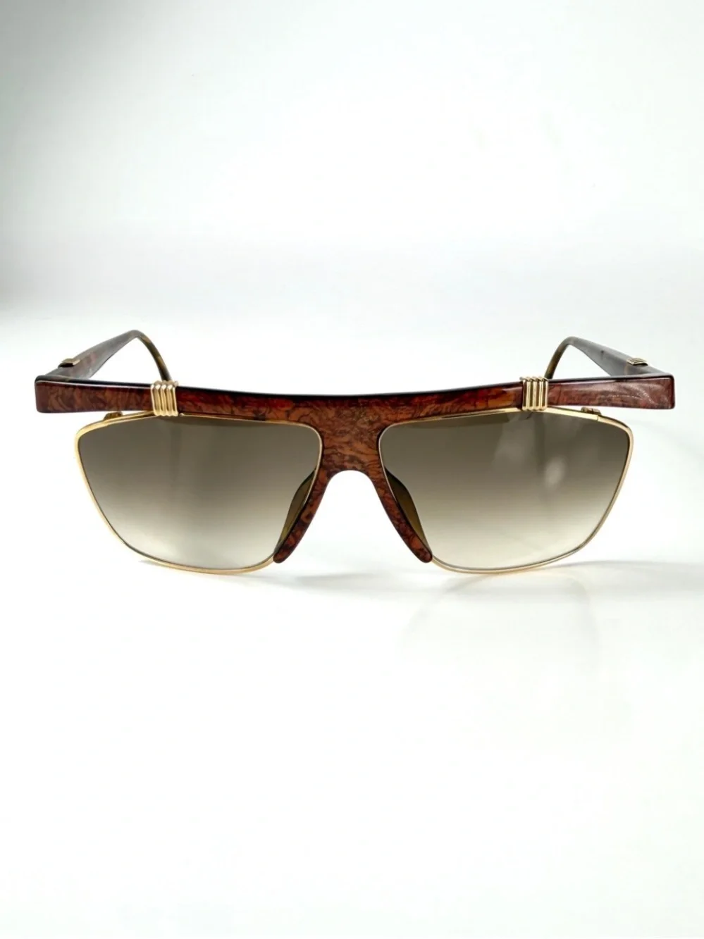 Vintage Christian Dior 2555 47 Sunglasses Flat Top Brow Aviator Deadstock VFC